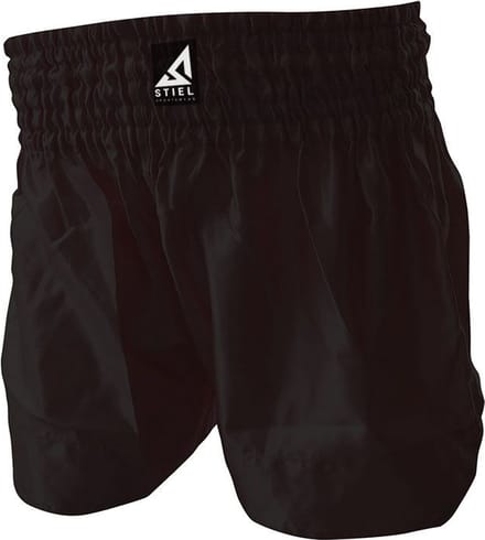 Stiel kickboks Broekje Satijn - Zwart (Beschikbaar in verschillende maten)