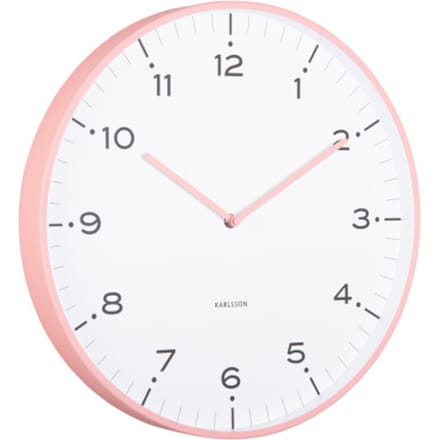 Karlsson wandklok circus rings flamingo pink- Ø40cm