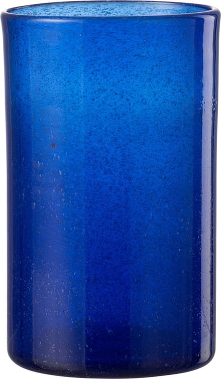 J-Line drinkglas Lisboa - glas - blauw - 6 stuks