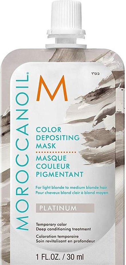 Moroccanoil Color Depositing Mask Platinum - Haarmasker - 30ml
