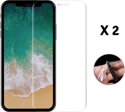 Screenprotector voor iPhone XR / 11 - 2 stuks Beschermende kunststoffen transparante plastic schermfolie