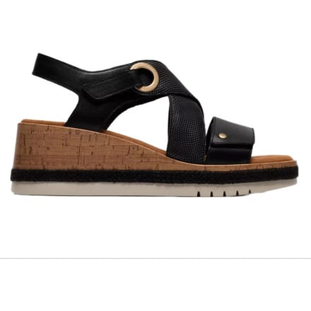 Clarks Kidiki Sun - dames sandaal - Zwart - maat 41 (EU) 7 (UK)