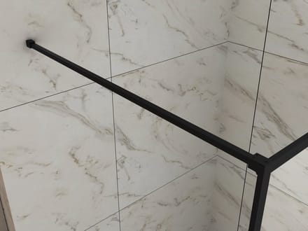 Wiesbaden Stabilisatiestang 1200mm voor Square inloopdouche mat zwart