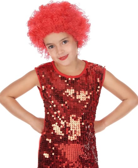 Carnival Toys Pruik Krullend Synthetisch Rood One-size