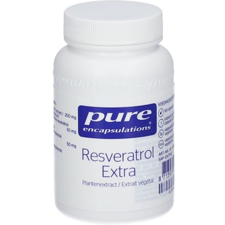 Pure Encapsulations - Resveratrol Extra 200mg - Antioxidatieve Eigenschappen - 60 Capsules