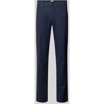Regular fit chino van katoenmix met viscose, model 'Wool Look Flex'