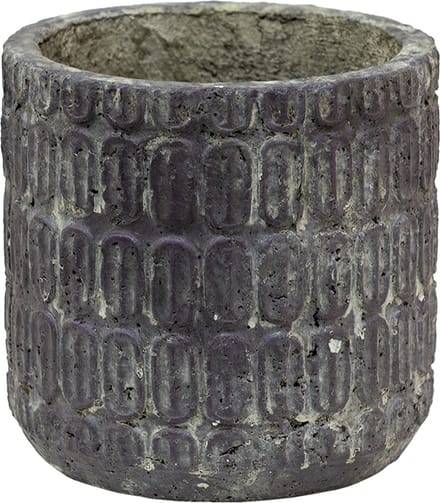 Bloempot voor Binnen & Buiten – Bruin – Decoratieve Pot – Ø 17 cm – Beton