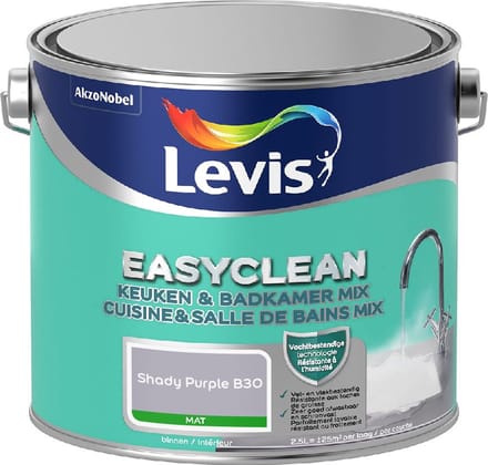 Levis - Easyclean Keuken & Badkamer Mix - Shady Purple B30 - Mengverf - 2,5 L