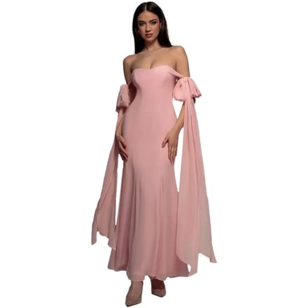 Vrouwen chiffon jurk Goddiva Maxi
