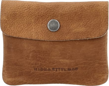 Hide & Stitches Earth Sleuteletui - Duurzaam Gelooid Leer - Leren Dames Tas - Bruin