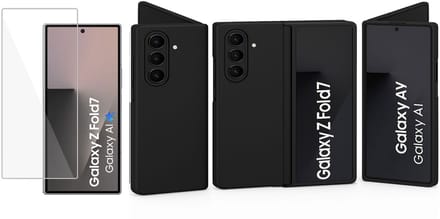 ChiGuard Hoesje & Screenprotector geschikt voor Samsung Galaxy Z Fold 7 - Case - Zwart