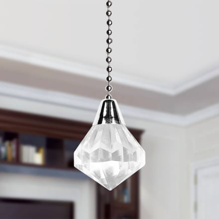 Westinghouse acryl diamanttrekketting in chroom