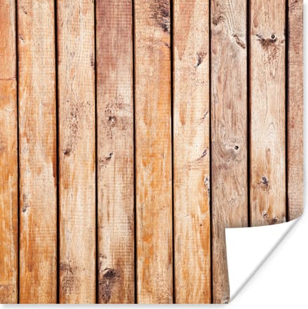 Poster Planken - Hout - Structuur - 30x30 cm