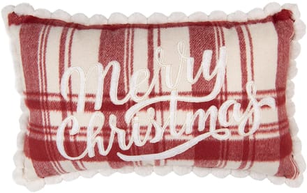 Clayre & Eef Sierkussen 50x30x4 cm Rood Polyester Kerst