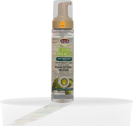 AFRICAN PRIDE - OLIVE MIRACLE - FOAM SETTING MOUSE 8,5 OZ