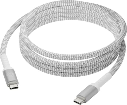 dbramante1928 re-charge - Braided oplaadkabel - USB-C naar USB-C - 100 Watt - 2,5 meter - Wit