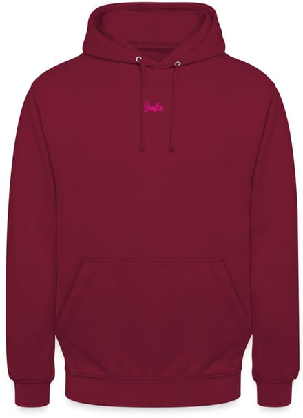Barbie Logo Klein Borduurwerk Hoodie Unisex