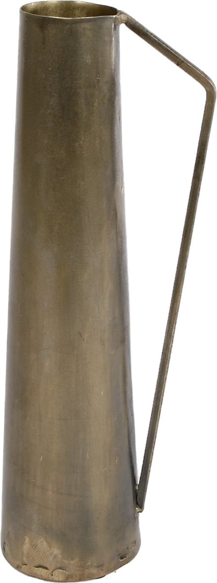 Kruik "Jade" L messing metaal 6x8x23cm
