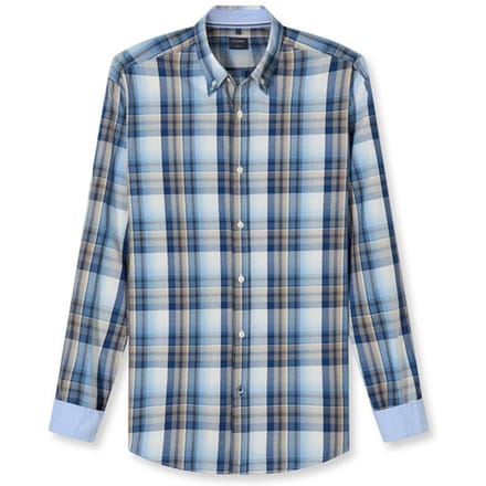 OLYMP Casual Overhemd, Regular Fit, Button-down, Marineblauw
