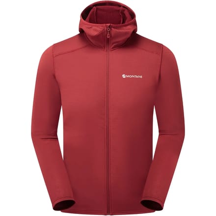 Montane Protium Lite Fleece Met Volledige Rits Rood L Man