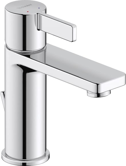 Duravit D-Neo - Wastafelkraan met afvoer, chroom DE1020001010