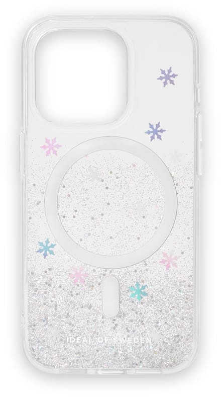 iDeal of Sweden Clear Case Premium MagSafe geschikt voor Apple iPhone 15 Pro Snow Flake