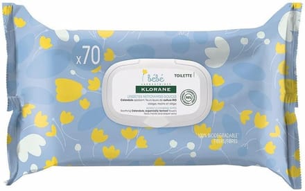 Zachte reinigingsdoekjes voor baby's - 70 stuks