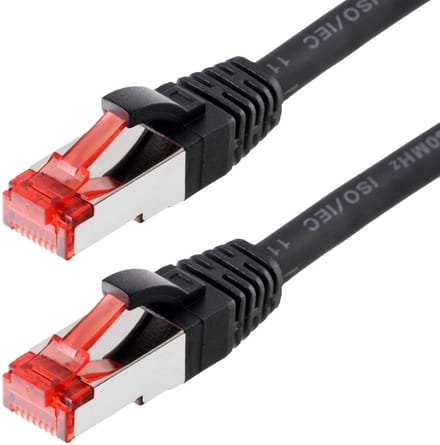 Patchkabel S/FTP Cat 6 schwarz 7,5 m