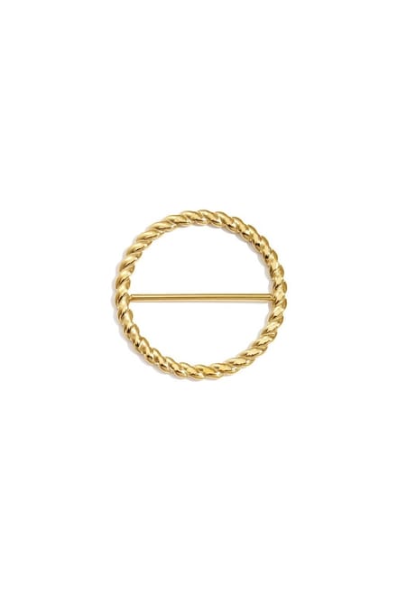 Bijoutheek Sjaal Clip Goud