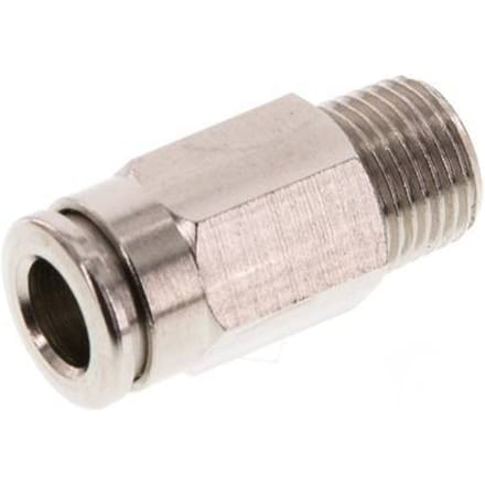 6mm x R1/8'' Messing Insteekfitting buitendraad FKM [5 Stuks]