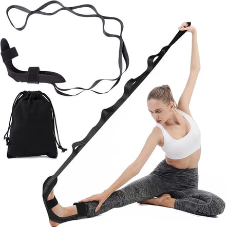 Solidchoice - Yoga Stretchband met Lussen en Verwijderbare Voet