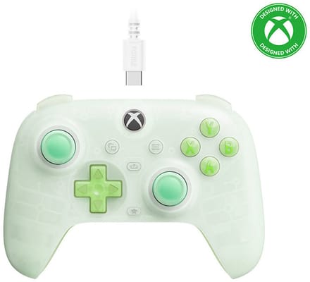 8BitDo Ultimate Mini Wired Xbox Pad Clear Green - Wired Controller - Microsoft Xbox Series S