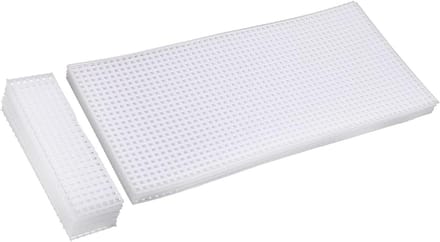 Plastic Mesh Vellen - Haakplaten - Handgemaakte Tassen - Duurzaam Breukvast - 10 Stuks - Wit