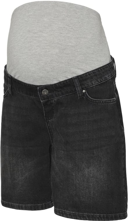 Mama Licious Denim shorts Regular fit Mid rise Short met 5 zakken