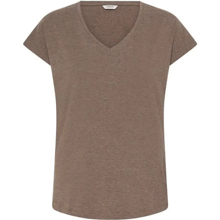 V-hals T-shirt van jersey voor dames b.young Pamila