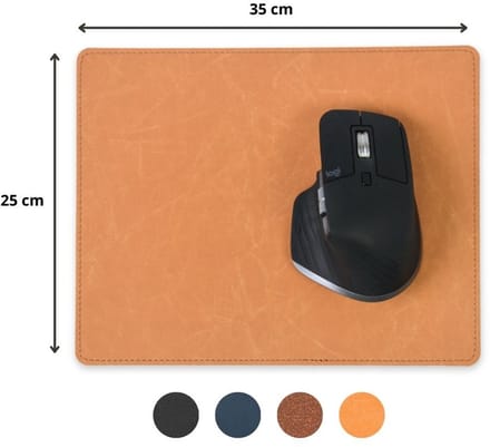 Muismat BEN - Antislip - Blond Bruin - Gerecycled leerafval - Duurzaam
