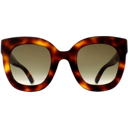 Gucci Zonnebril GG0208S 003 Havana Bruin Verloop