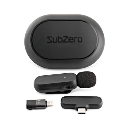 SubZero Draadloze Lavalier Mic met USB-C en Lightning aansluitingen