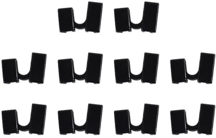 Dailygoods- Trainingshulpmiddelen 10 stuks - Herbruikbare Eetstokjeshulp - Zwart - Vlekbestendig - Duurzaam - Voor Beginners - Eetstokjes