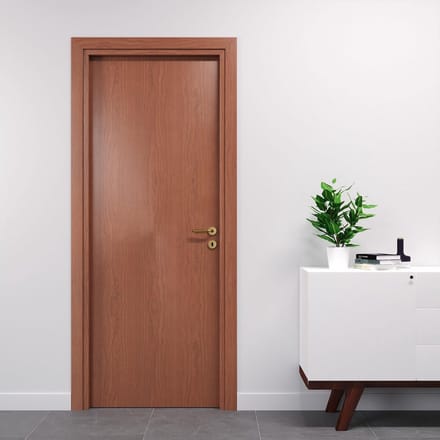 Binnendeur Laminaat - Houten deur - Ruimtes scheiden - Waterdicht frame - 60x210 cm - Kersenhout