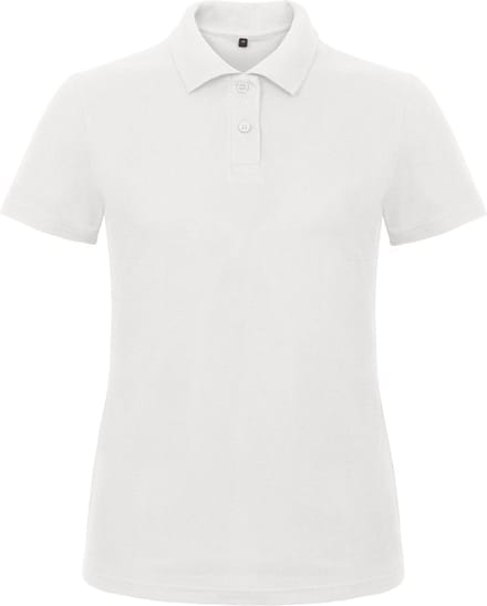 Dames Polo ID.001 Wit merk B&C maat M