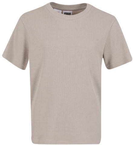Urban Classics - Waffle Kinder Tshirt - Kids 110/116 - Grijs