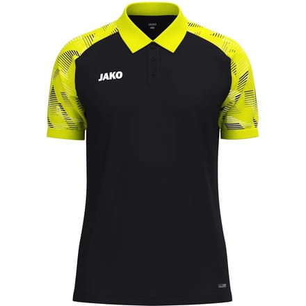 Jako Sonic Polo Kinderen - Zwart / Fluogeel | Maat: 164