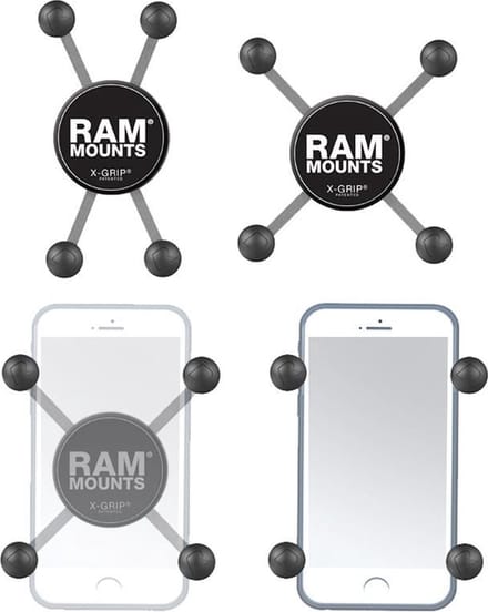 Universele X-grip voor smartphone RAM Mounts EZ-OF/OFF met B-kogel bevestiging