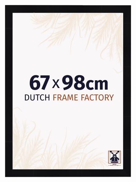Fotolijst 67x98 cm - MDF - Zwart Hoogglans - Praag