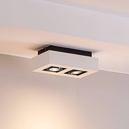 Arcchio - buitenspot - 2lichts - Aluminium - H: 8.5 cm - GU10 - wit