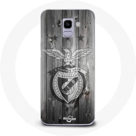 Coque maniacase pour Samsung Galaxy J6 2018 slb benfica fond gris
