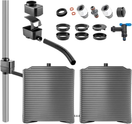 Regenton - Waterton Opslag - Water Verzamelen - Modulaire Constructie - 126 Liter - Antraciet
