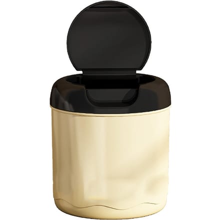 Bureauvuilnisbak Crèmekleur Klapdeksel Multifunctioneel Matige Capaciteit Praktisch Plastic Mini black