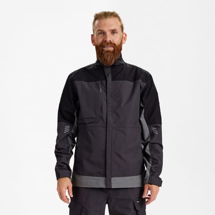 Engel Entire werkjack met 2-weg stretch 1329-144 - Anthracite Grey / Black - S